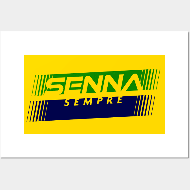 Senna Sempre Yellow Design. Wall Art by Hotshots